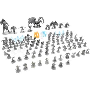 Blacklist Games Miniatures: Fantasy Series 1 Stretch Goals - 66 Styles - 10 Large Figures - 1 Giant 1 Dragon - 3 Colors - Highly Detailed (131 items)