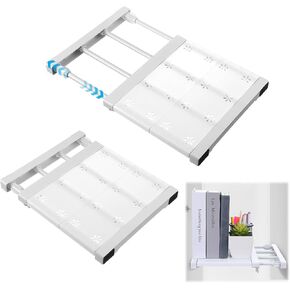 2 Pcs Locker Shelf Organizer - Adjustable Locker Divider Mate with 22 Lbs Strong Bearing Capacity, Easy to Install for Extending Locker Use Space, 9.4'' W x (10.6''-15.7'') L