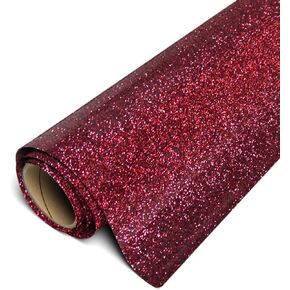 Siser Glitter HTV 12"x3ft Roll (Burgundy) Iron on Heat Transfer Vinyl