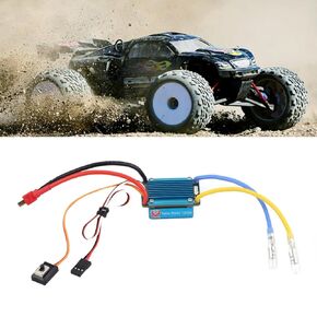 3S 160A Brushed ESC, RC Car Brushless ESC, Electronic Speed Controller with 5V 1A BEC T Plug for 1/12 (Or Lager) RC Car