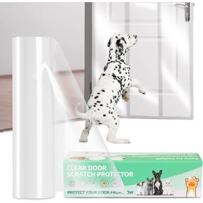 Door Protector from Dog- Cat Door Scratch Guard, No Residue Furniture Dog Scratch Protector for Dogs, Transparent Door Protector