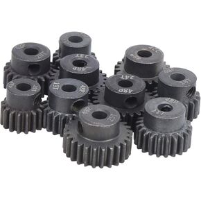 VBESTLIFE RC Motor Gear,10Pcs Set 16T 25T 7075 48P Steel RC Car Motor Gear Pinion for 1 8 1 10 Brushless Motor