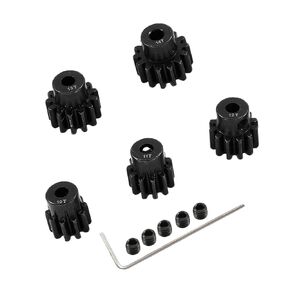 Metal Steel 3.175mm Shaft 32P Pinion Gear Set 10T 11T 12T 13T 14T Compatible with 1/10 Crawler Truck Traxxas Arrma HSP HPI AXIAL Tamiya LOSI RC Car Upgraded Parts (10T 11T 12T 13T 14T)