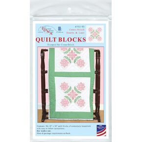 Jack Dempsey Needle Art Cross-Stitch Pretty in Pink, White