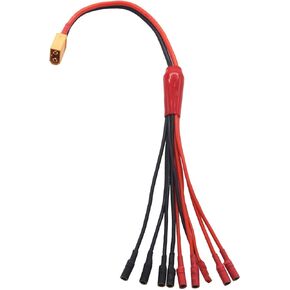 RC Power Distribution XT60 إلى 4pairs 3.5mm Banana Bullet Charger JST Cable Multi Rotor Extension y Splitter Harness ESC Breakout Cable