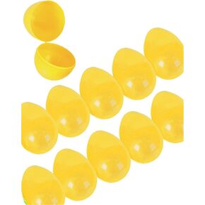 Rhode Island Novelty Set of 12 Yellow 2.5" Plastic Easter Eggs