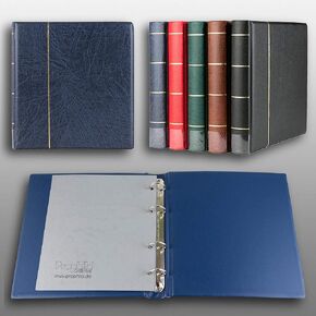 Prophila ringbinder for Coins, banknotes, Postcards, First Day Sheets, Blue