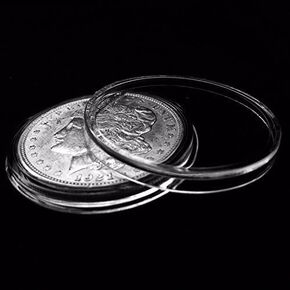 38mm Direct Fit Capsules for Large Silver Dollars including Morgan, Peac,e and Eisenhower (Ike) Dollars - Pack of 50