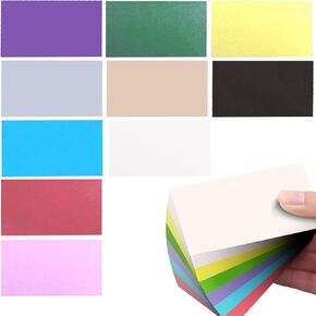 300PCS Small Note Cards, 2"x3.5" Blank Colorful Cards, Mini Business Card, Small Notecards