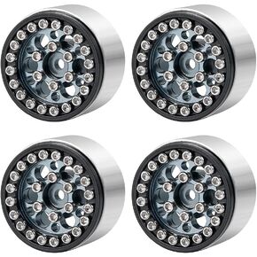 Rclions 4pcs سبيكة الألومنيوم 1 "حافات Micro Beadlock العجلات لجميع 1:24 مقياس SCX24 RC Crawler ترقيات الترقية