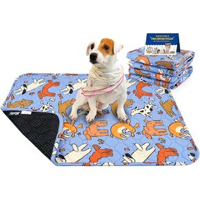 Washable Pee Pads for Dogs, 2 Pack Reusable Waterproof Dog Training Pads, Heavy Absorbent Non-Slip Pet Pads for Crates Beds & Cars, Machine Washable Puppy Pads for Potty Training & Whelping