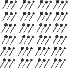 300PCS Glass Safety Eyes for Crafts, Black Bean Doll Eyes, 3mm 4mm 5mm Glass Eye Balls for Crafts, Doll Plastic Eyes for Bear Plush Animal Needle Felting Doll Sewing DIY Crafts