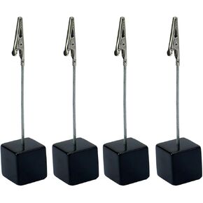 4 PCS Memo Clip Mounders Stand with Alligator Clasp Pictures Pored Paper Paper Note Clip Office Memo Memo Associals Desk Occistories and Workspace Porkizizers for Office Home Use