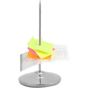 Receipt Holder Spike, Stainless Steel Memo Holder Stand Invoice Note Organizer Bill Fork Holder Ticket Stabber for Restaurant Bar Counter Office Desk