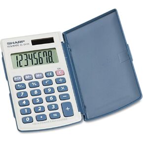 Sharp EL243SB EL-243SB Solar Pocket Calculator 8-Digit LCD