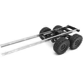 Oil Tank Traile Chassis, Metal Plastic Simulation Oil Tank Trailer Spare Tire Kit Durability Oil Tanks Trailer Chassis Suitable for Wpl b24 b16 b36 b36kit RC Model Part & Acces