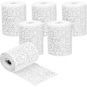Plaster Gauze Bandage 6 Pack Plaster Wrap Roll Gauze Bandages Plaster Cloth Rolls Fast Setting Gauze Wrap Strips for Masks Scenery Belly Cast 2.95 Inch X 8.85Feet