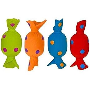 Multipet Latex Candy Color:Assorted Pack of 4