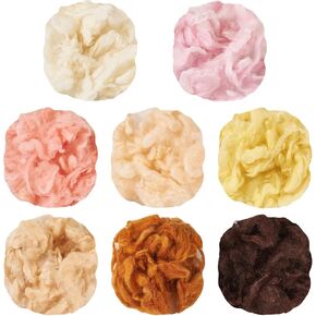 Wool Roving Yarn for Needle Felting Curly Soft Fibre Wool Supplies for DIY Hand Spinning Weaving Beginners Adults Handmade Flowers Felted Animal 40 G