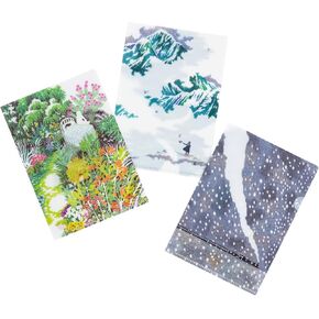 Hobonichi Techo Accessories iyo okumi: Hobonichi Clear Folder Set of 3 for A6 Size (iyo okumi)