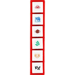 Hobonichi: Pochitto6 (One Piece) - Multicolor Rubber Stamps for Planners - Rectangular - 77mm x 15mm