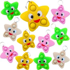 Bulk 24 Packs Christmas Mini Pop Sensory Fidget Higds for Holiday Kids Wish Party Party Favors Supplies and Classroom Clasship