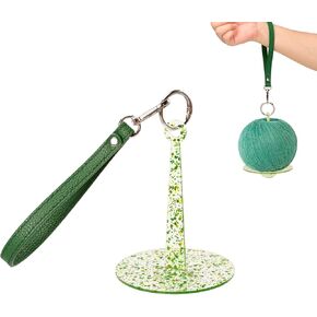 MiiMoo Wrist Yarn Holder - Portable Yarn Holder with Wrist Strap, Yarn Organizer for Knitting & Crocheting, Ideal Gift for Craft Lovers (Green)