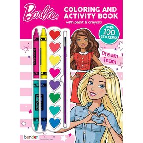 Bendon Barbie Coloring & Activity Book (Paint Pods & Crayons)