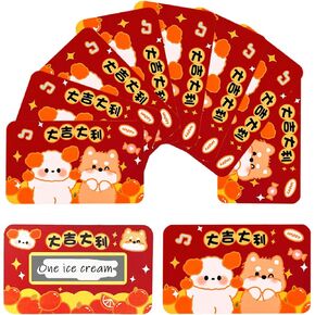 10pcs صينية جديدة للعام الجديد 2025 لعبة Scratch Off Card ، بطاقات Fortune New Year ، 2025 سنة من Snake Scratch Off for Office Spring Festival Form New Year Party Supplies Party