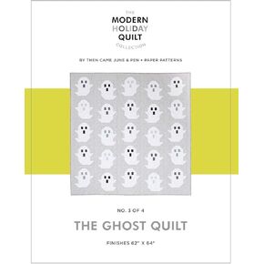 Then Came June The Ghost Quilt Pattern, White/Grey/Black