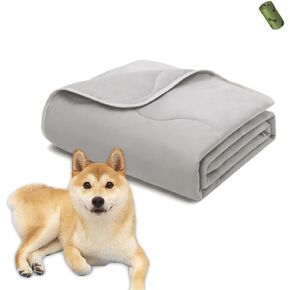 MICROCOSMOS Pet Cooling Blankets & Sleeping Mat- Reversible Washable Durable Dog Bed Cover, EZ Clean. Perfect Indoors, Outdoors or in The Car.(Grey and Grey, 40" x 28")