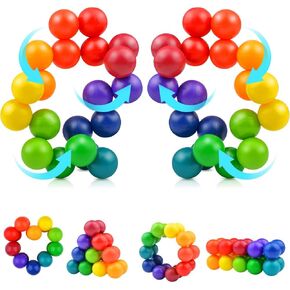 2PCS Sensory Fidget Toys Stocking Stuffers Gift for Kids Toddler, Quiet Autism ADHD Toys for Autistic Children, Figette Balls Toys for Age 3-4 5-7, Travel Activities Essentials for Car Airplane