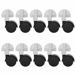 C&C Cage Accessories for Guinea Pigs: 10 Pcs Universal Wheels Compatible with Metal Wire Cages for Cats, Kittens, Rabbits, Hamsters, Ferrets