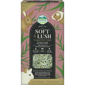 Oxbow Prime Cut Soft & Lush Timothy Hay ، Hays Premium for Rabbits ، Guinea Pigs ، و Chinchilla ، Hay Flight Health ، Rabbit Dental Health