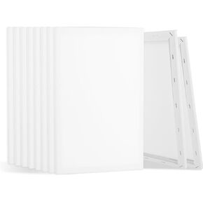 12 Pack Canvas Boards for Painting 11x14 Inch, Small Blank Canvas Panels for Painting, 100% Cotton Artist Stretched Paint Canvases Bulk for Art Acrylic Watercolor Oil Paints, 11 x 14 Inch