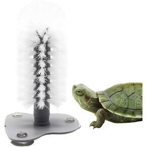 Turtle Brush with Suction Cup for Tank, Turtle Toys for Aquatic Tank, Turtle Tank Accessories, Turtle Scratcher for Tank Aquatic Turtle Toys