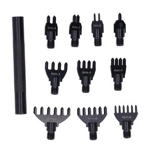 Leather Stitch Punch 1/2/4/6 Claw Tooth Lace Auger Stitching Chisel Set Interchangeable Head Auger Cut Acute Edge DIY Leather Craft Tool Kit (4/5/6mm)