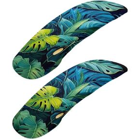 Leaves Office Chair Arm Pads Stretch Chair Arms Covers Set of 2 Polyester Washable Computer Chair Slipcover Office Chair Arm Replacement for Gaming Chair or Holiday Decor