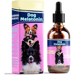 Melatonin for Dogs, Nature Dog Melatonin Liquid to Sleep & Calming, Dog Anxiety Relief Extra Strength - Sleep Aid for Dogs, Promote Relaxation & Deep Sleep Dog Melatonin for All Dogs