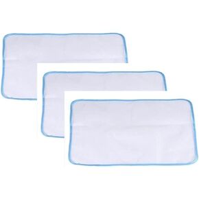 3 Pcs White Protective Ironing Scorch-Saving Mesh Pressing Pad Mesh Cloth, No Melt Pressing Cloth for Easy Ironing and Protection, Processed, Crafts and Sewing, Pressing Cloth for Ironing (16x24)