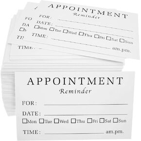 RXBC2011 Appointment Reminder Cards for Dentist Therapist Doctor Hair Salon Pack of 500
