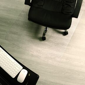 Marvelux Enhanced Polymer Durable Eco-Friendly Office Chair Mat for Hardwood Floors 30" x 48", Rectangular Hard Floor Protector, Transparent, Shipped Flat, No Unrolling, Multiple Sizes