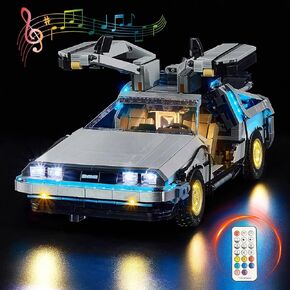 طقم مصباح LED Bricksoul لـ Lego إلى المستقبل ، متوافق مع 10300 مجموعة Lego Light Kit ، Light Up Legos 10300 - بدون مجموعة Lego (إصدار صوت RC القياسي)