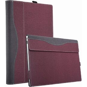 Laptop Cover Compatible with Lenovo IdeaPad Flex 5 14ALC7 14IAU7 14ABR8 14AHP9 14IRH9 14IRU9 14IRU8 14Q8X9 14 Inch Case Protective Device Sleeve PU Lenther Notebook Pouch (Black)