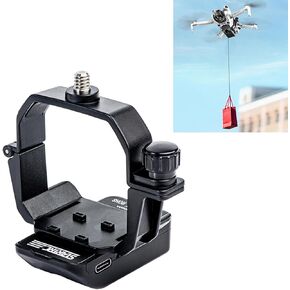 LICHIFIT Drone Airdrop System with 1/4 Screw Adapter for DJI Mini 4 Pro Photosensitive Thrower Transport Delivery Payload Release Dropping Device