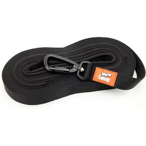 Canny Recall Lead - Long Leash for Dog Training 23ft Heavy Duty Extra Long Line Dog Lead for Outside Yard for Dogs or Puppy| Width 1in, Black