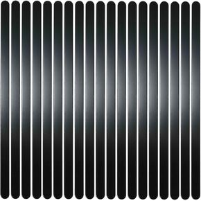 ABBECIAO 30Pack 1/4"x 6" Anodized Aluminum Bracelet Blanks 14ga. Thick with Smooth Edges Shiny Surface for Hand Stamping and Engraving (Black)