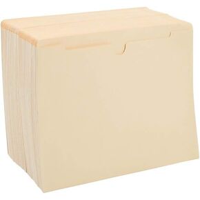 Staples 399451 Paper Stock File Jacket Letter Size Manila 100/Box (399451)