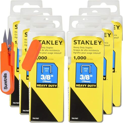 Staples Huffy Dargle Sharpshooter ، 116g ، مجمعة مع Suretails مقص تطريز - 3/8 دبابيس لحل التثبيت الموثوق للبنادق الأساسية لمشاريع DIY المهنية [حزمة 6] in Saudi Arabia