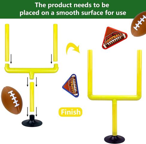 14 PCS Football Party Supplies Set with Goal Post Topper Mini Footballs and Mini Helmet Perfect for Game Day and Football Themed Birthday Parties in Saudi Arabia